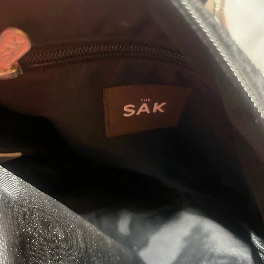 The Sak Black Textured Crossbody Bag with Braided Strap - Picture 6 of 11